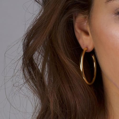 45 Pairs Gold Hoop Earrings for Women, Chunky Twisted Small Big Hoops Earring Packs Set, Earrings for women multipack, Fashion Trendy Earrings Jewelry for Birthday Party Christmas Gift