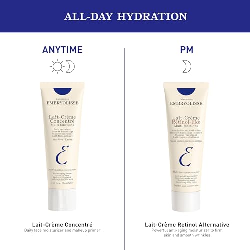 Embryolisse Lait-Crème Concentré, Face Cream & Makeup Primer - Cream for Daily Skincare - Face Moisturizers for All Skin Types (New Packaging)