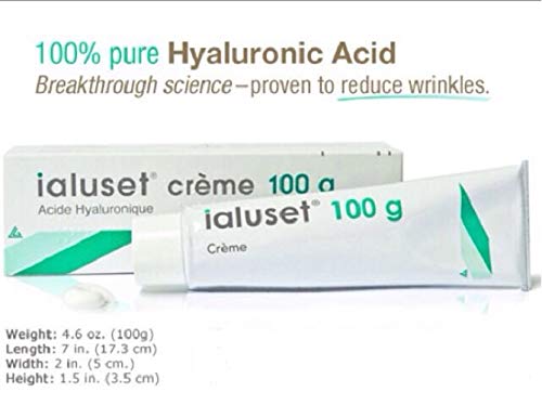 Ialuset Hyaluronic Acid Cream - 100% Pure, Undiluted - 3.3 ounces (100 g)