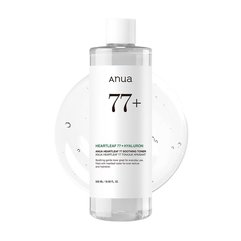 Anua Heartleaf 77 Soothing Toner I pH 5.5 Trouble Care, Calming Skin, Refreshing, Hydrating, Purifying, Cruelty Free, Vegan,(250ml / 8.45 fl.oz.)