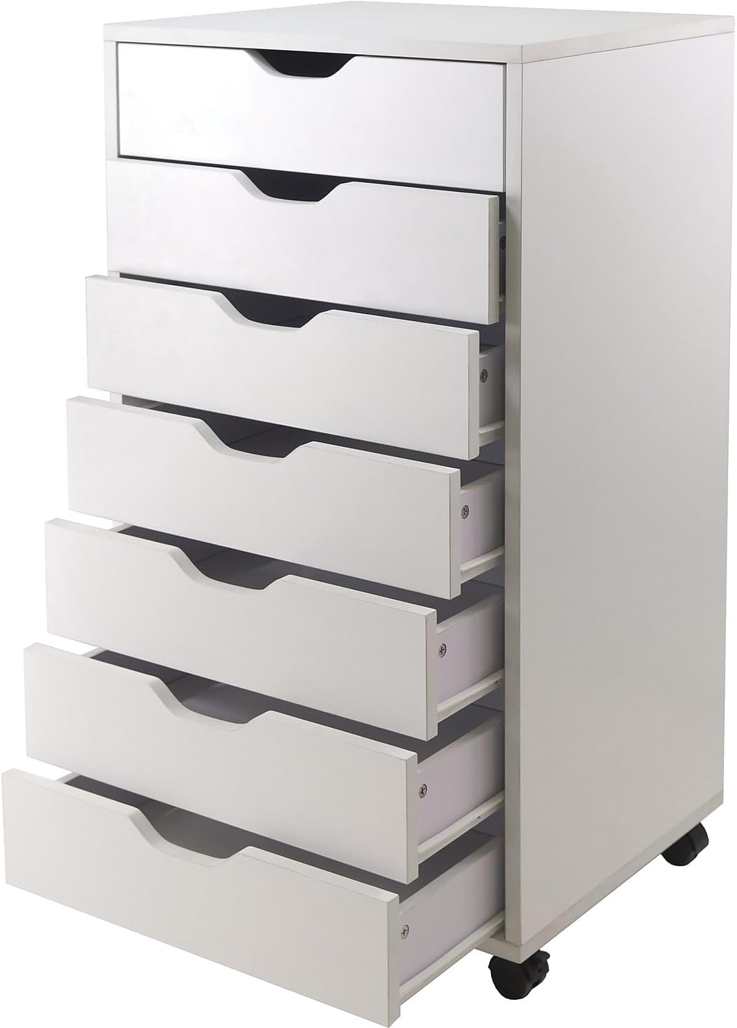 Winsome Halifax 7-Drawer Composite Wood Cabinet, White (10792)