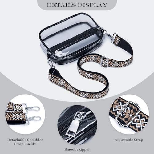 Triple Zip Small Crossbody Bag for women,Wide Strap Cell Phone Purse Shoulder Handbag Wallet with Credit Card Slots