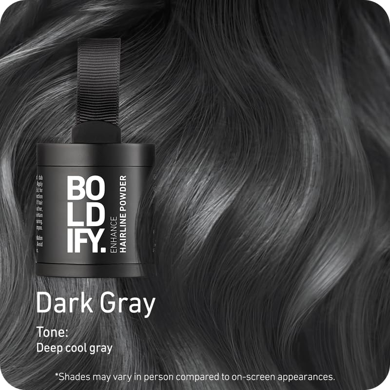 BOLDIFY Hairline Powder - Root Touch Up & Hair Loss Cover Up, Instant Gray Coverage 48-Hour Stain-Proof Hair Color Powder for Women & Men, Hair Fibers and Hair Topper Alternative (Dark Blonde)