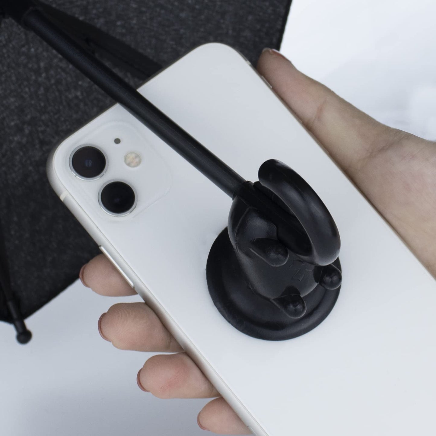 Phone Umbrella for Sun with Suction Cup Stand, Sun Shield with Suction Cup Mount Phone Holder Anti-Refection Block Glare, Creative Outdoor Cell Phone Holder Sun Shade