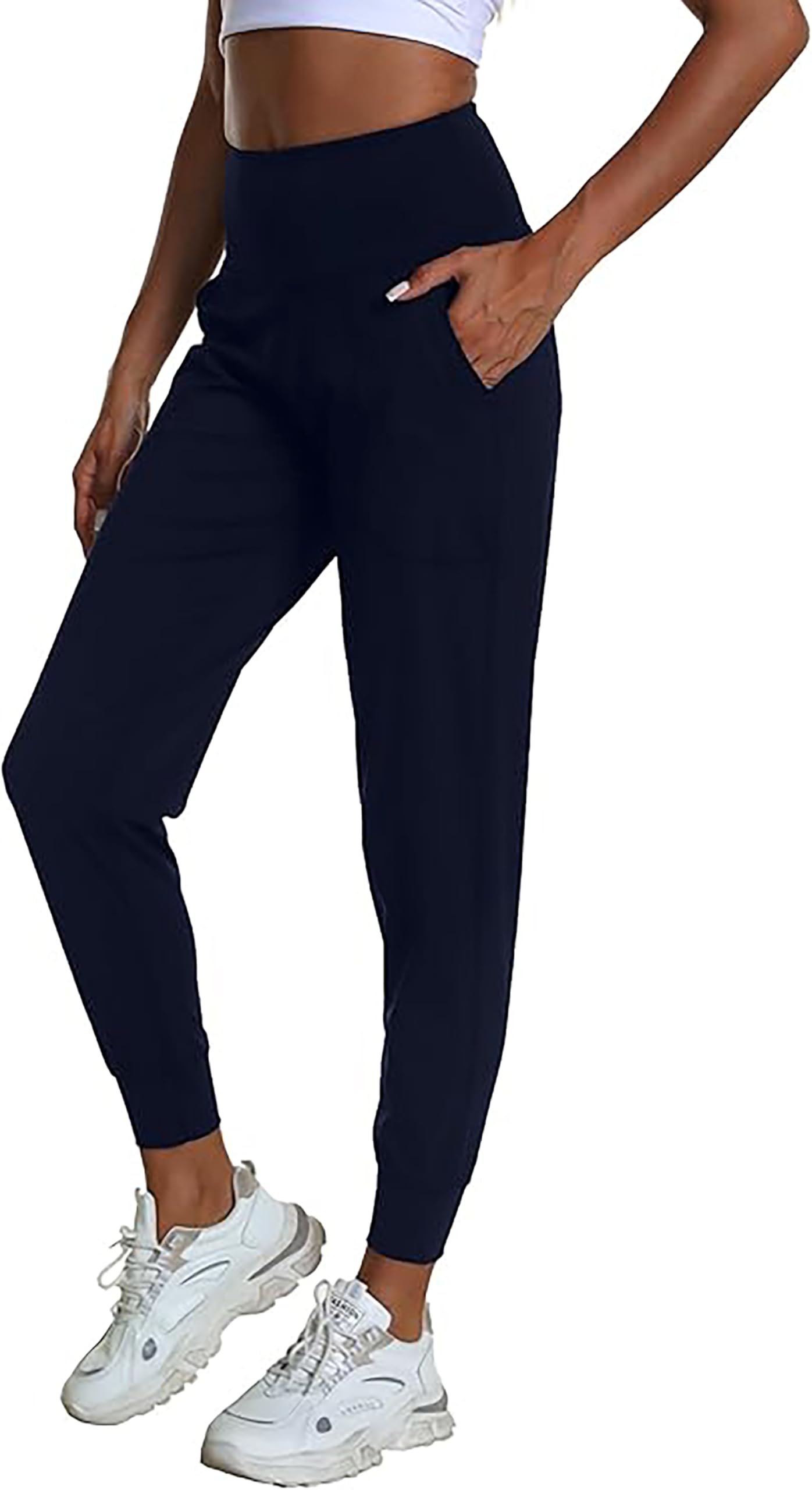 Rrosseyz Joggers Pants for Women-Quick Dry Sweatpants with Pockets for Travel Athletics Casual Outdoor