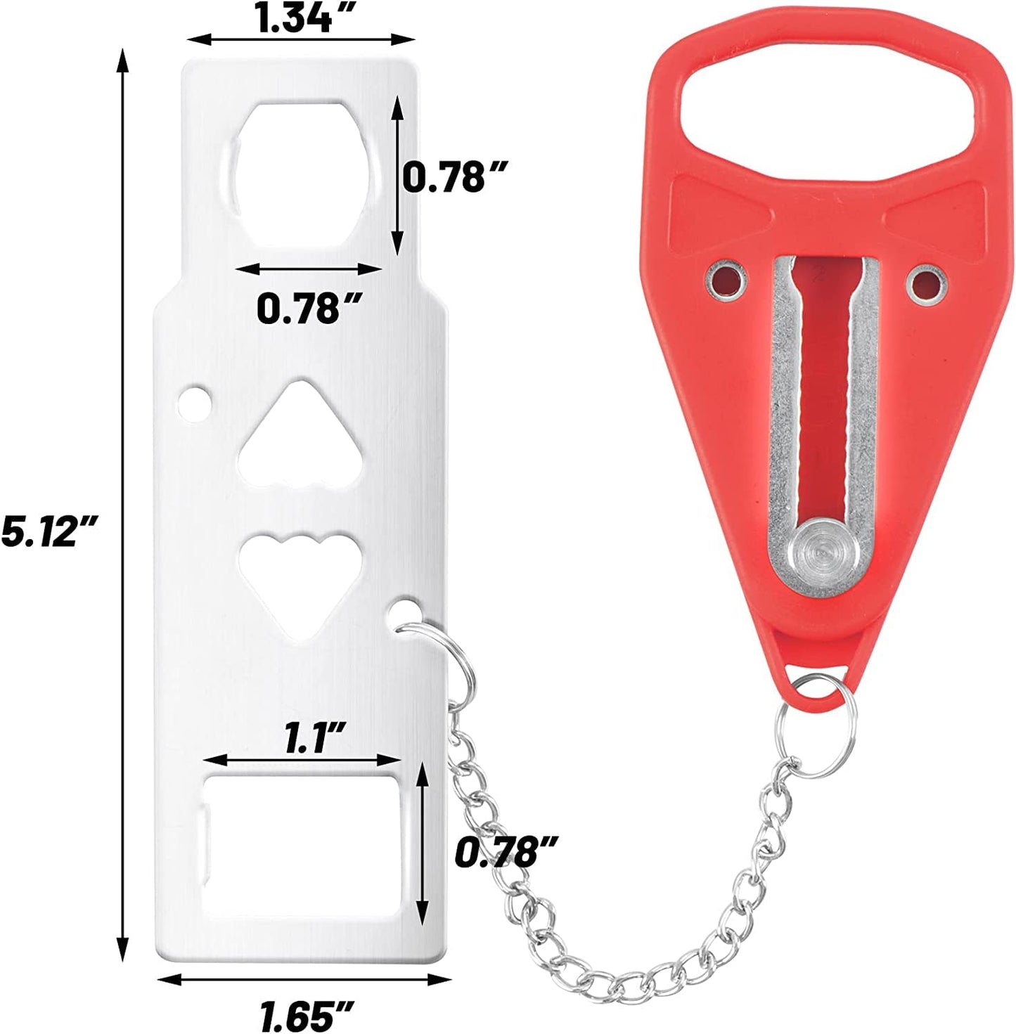 AceMining Portable Door Lock Home Security Door Lock Travel Lockdown Locks for Additional Safety and Privacy Perfect for Traveling Hotel Home Apartment College