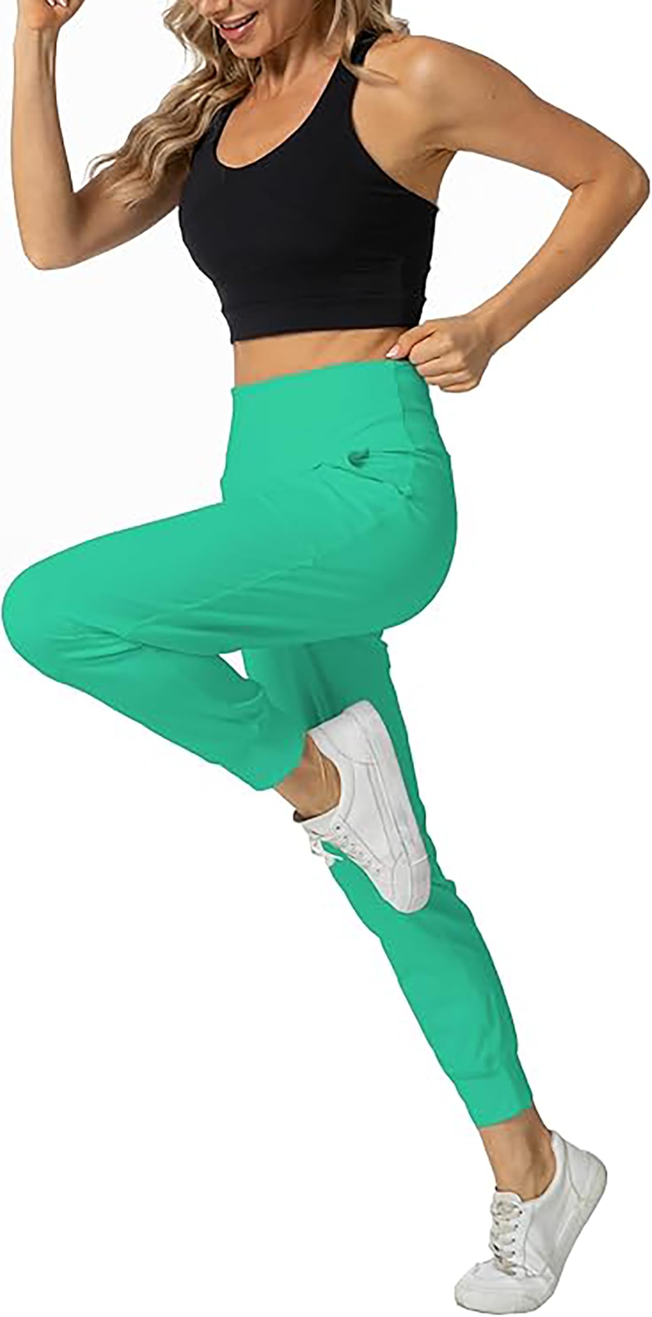 Rrosseyz Joggers Pants for Women-Quick Dry Sweatpants with Pockets for Travel Athletics Casual Outdoor