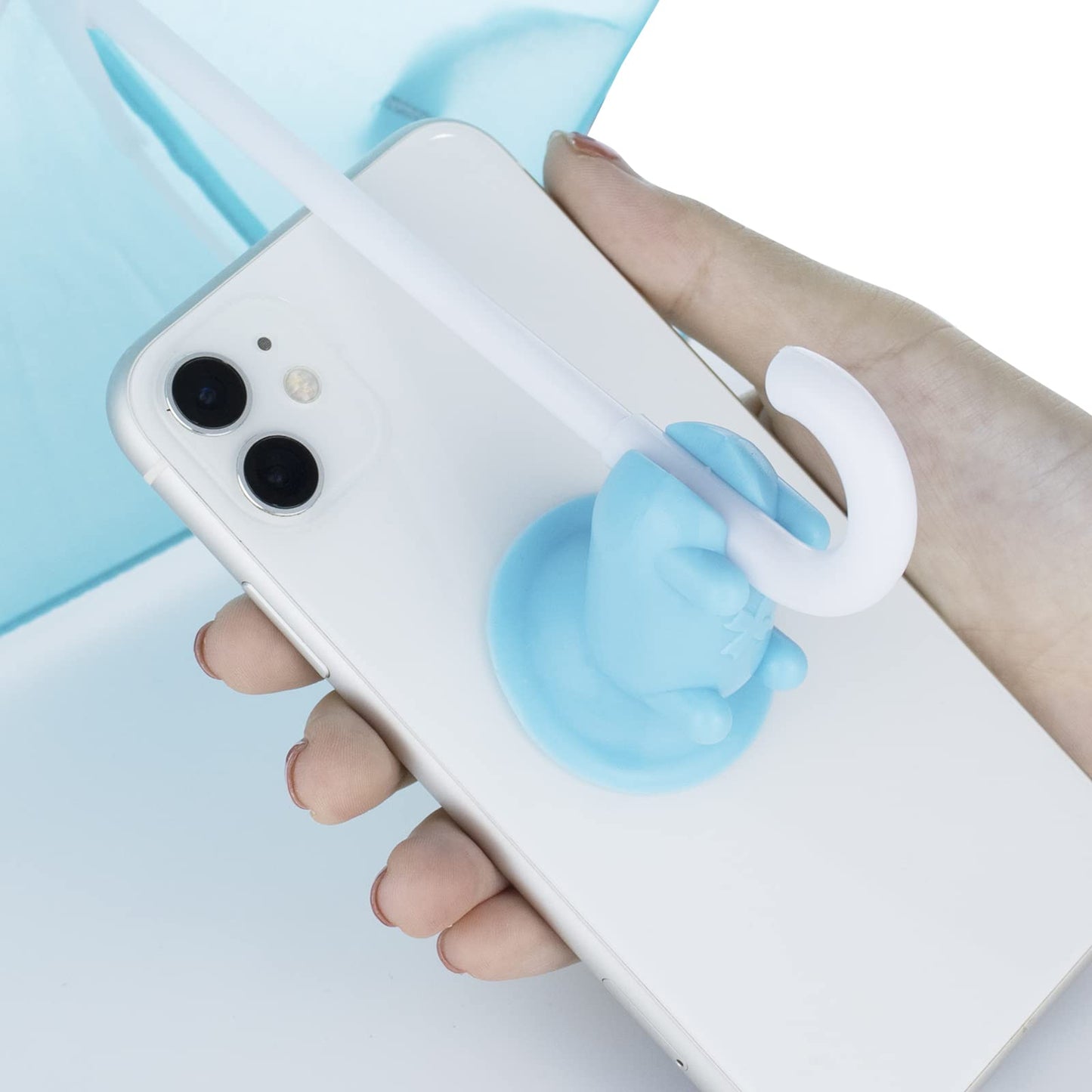 Phone Umbrella for Sun with Suction Cup Stand, Sun Shield with Suction Cup Mount Phone Holder Anti-Refection Block Glare, Creative Outdoor Cell Phone Holder Sun Shade