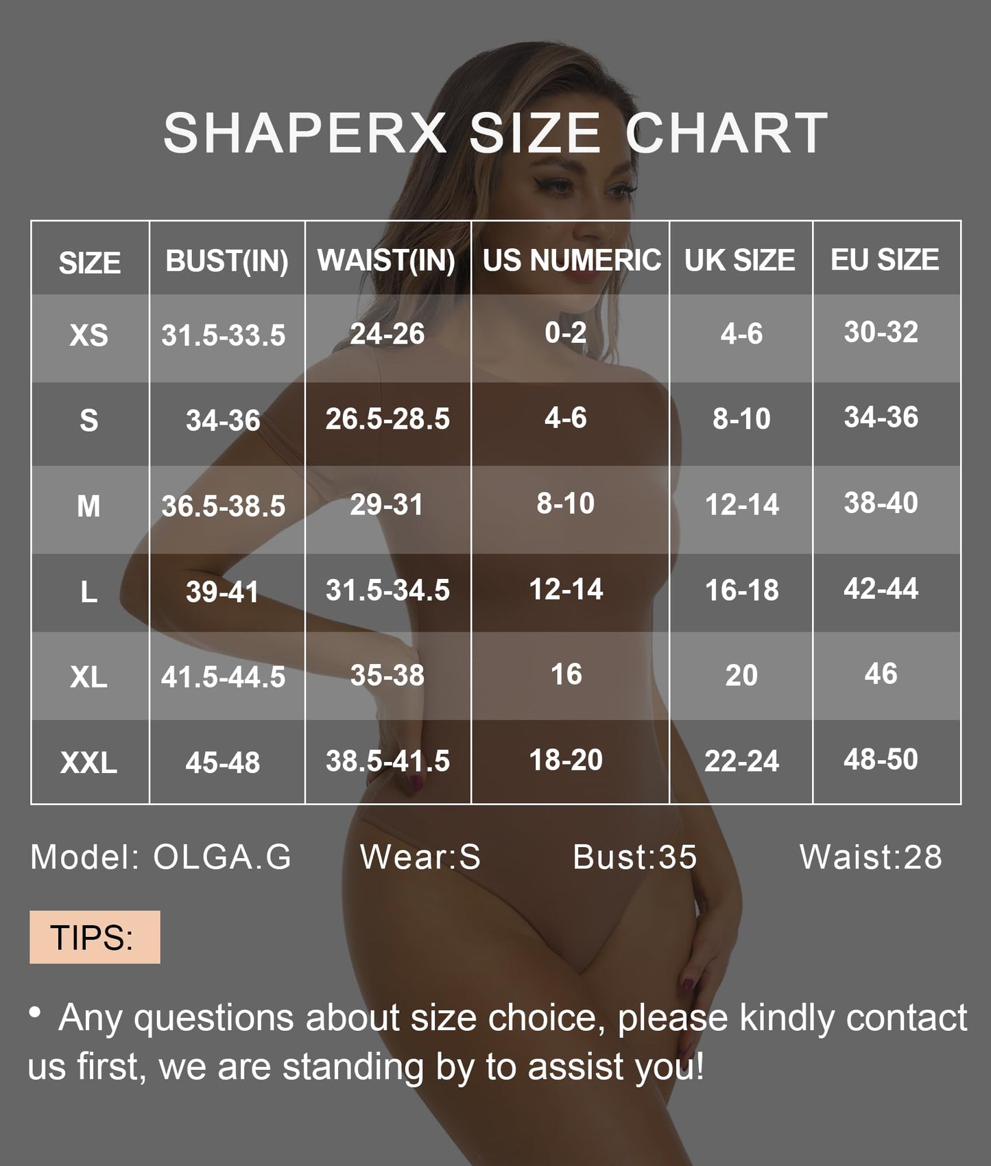 SHAPERX Women's Fit Everybody Bodysuit Soft Crew Neck T-shirt Body Suits with Thong Design
