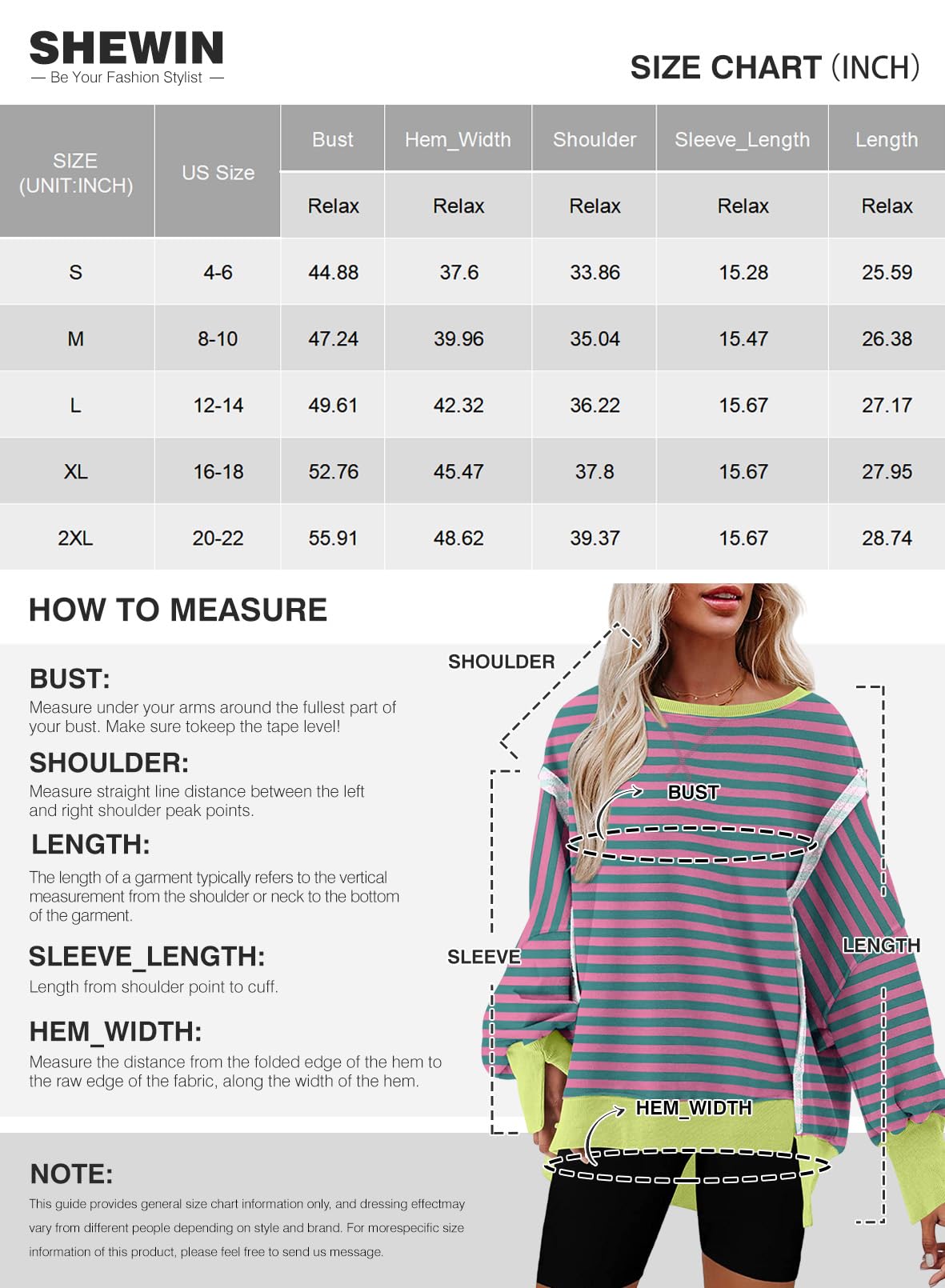 SHEWIN Womens Oversized Reverse Seam Sweatshirt Casual Long Sleeve Crewneck Lightweight Pullover Tops Loose Sweatshirts