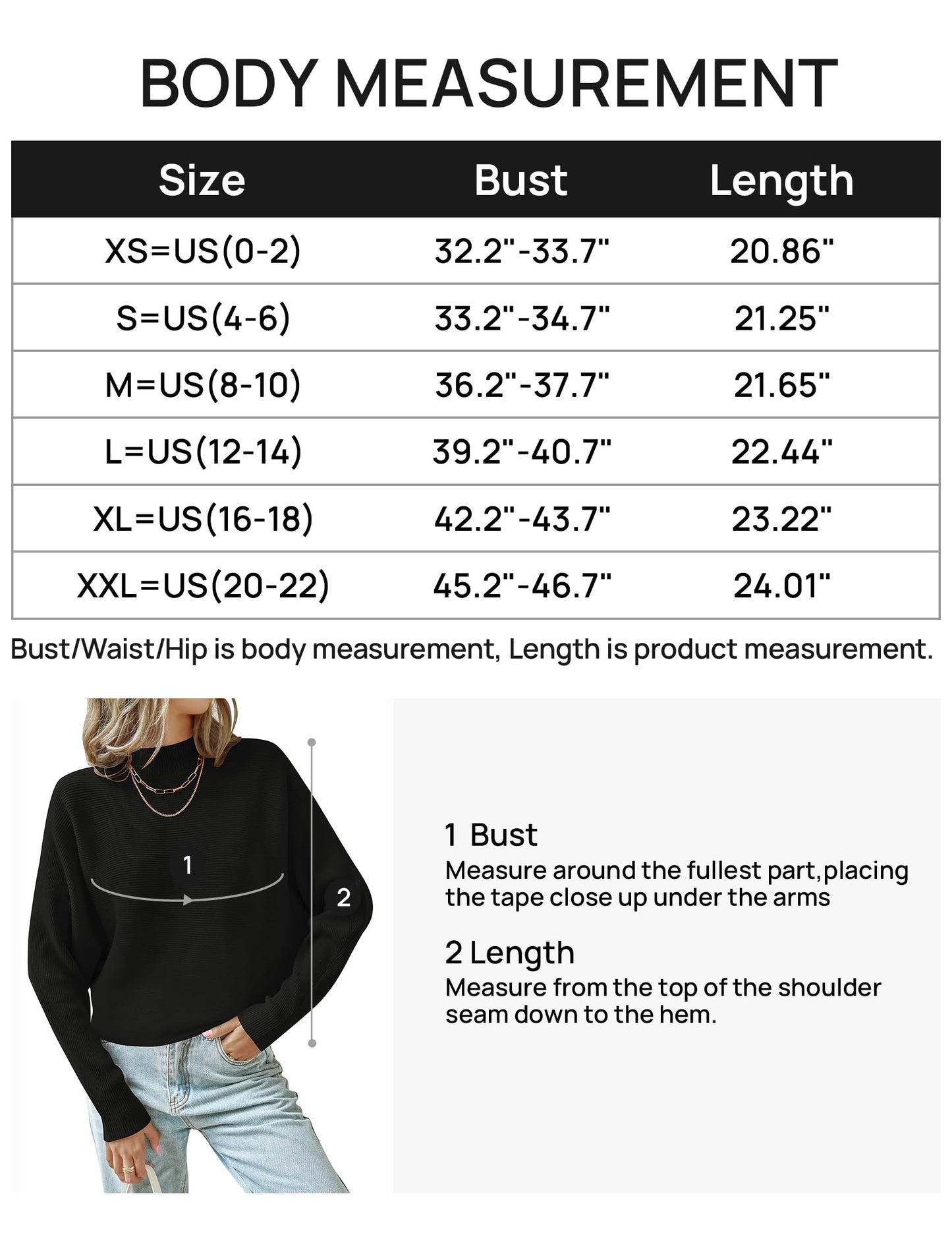 ZESICA Women's 2024 Fall Turtleneck Batwing Long Sleeve Ribbed Knit Casual Soft Pullover Sweater Jumper Top