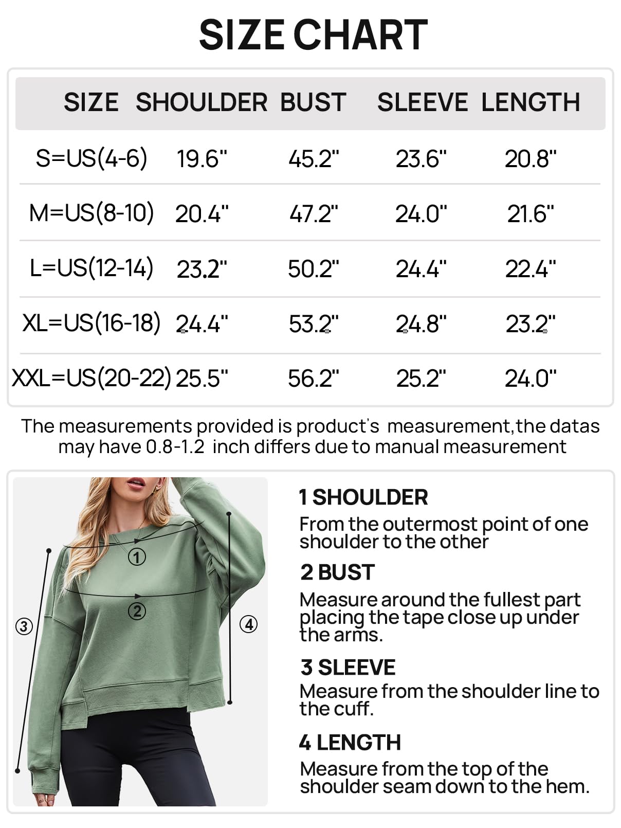 MEROKEETY Women's Oversized Cropped Sweatshirts Crewneck Fleece Workout Pullover Sweater Fall Outfits