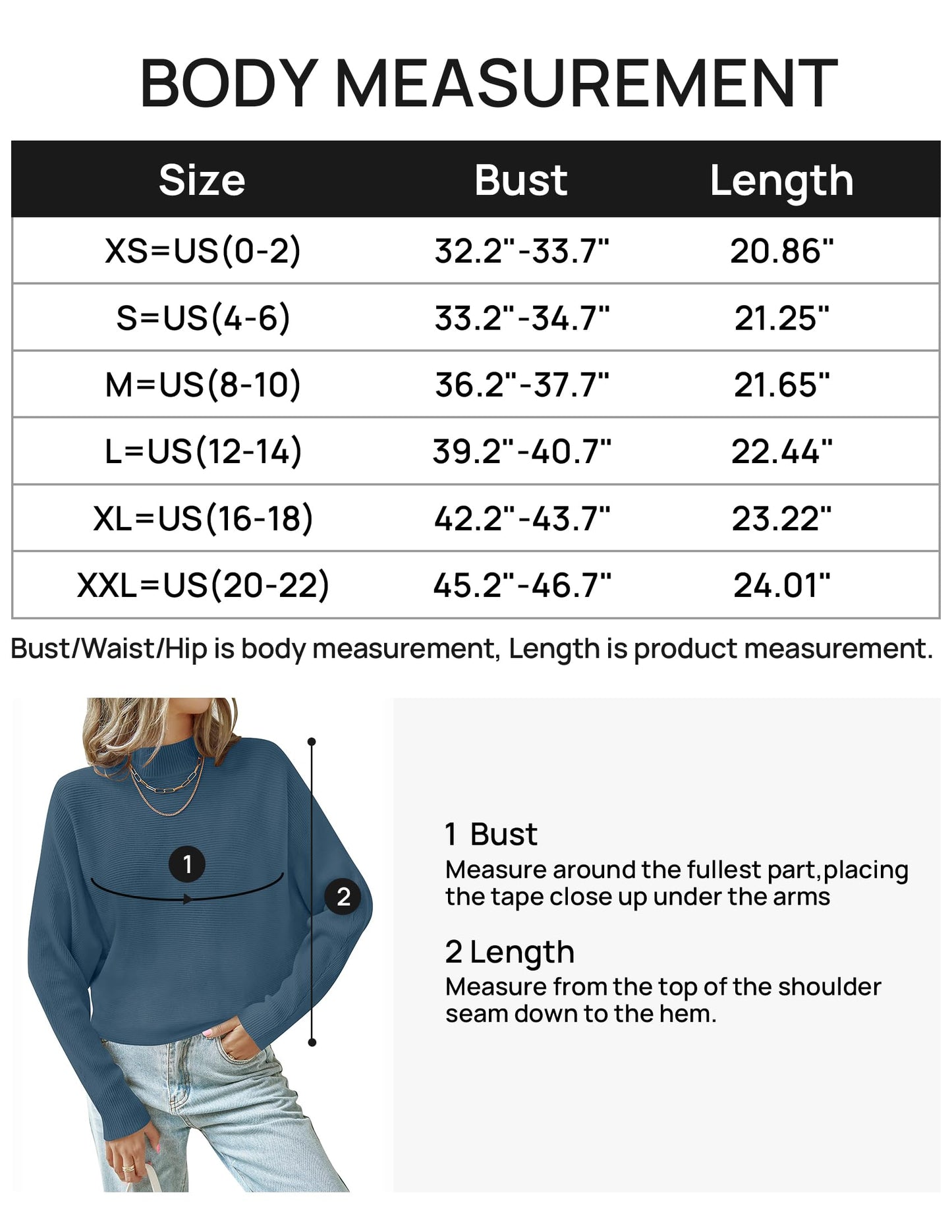 ZESICA Women's 2024 Fall Turtleneck Batwing Long Sleeve Ribbed Knit Casual Soft Pullover Sweater Jumper Top