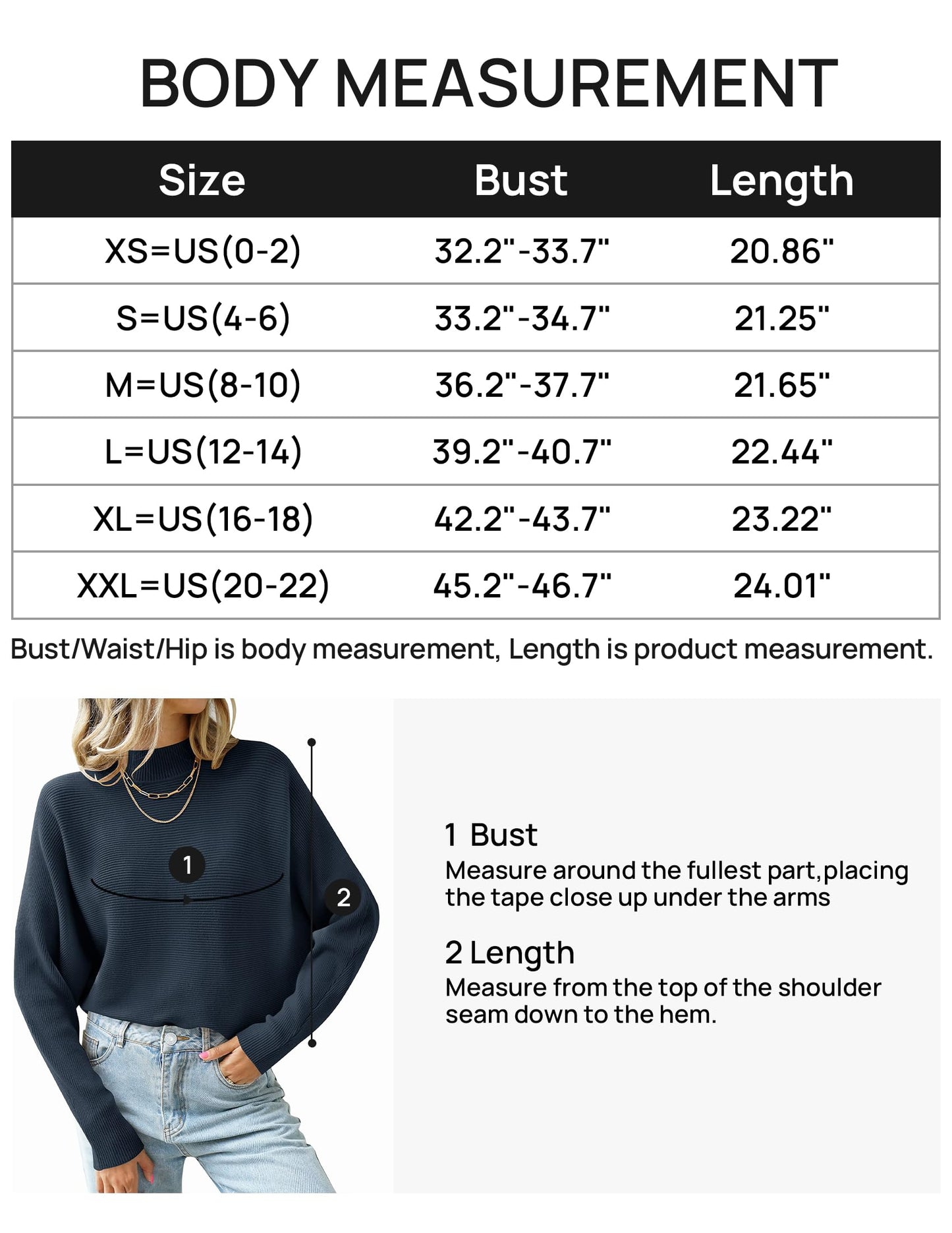 ZESICA Women's 2024 Fall Turtleneck Batwing Long Sleeve Ribbed Knit Casual Soft Pullover Sweater Jumper Top