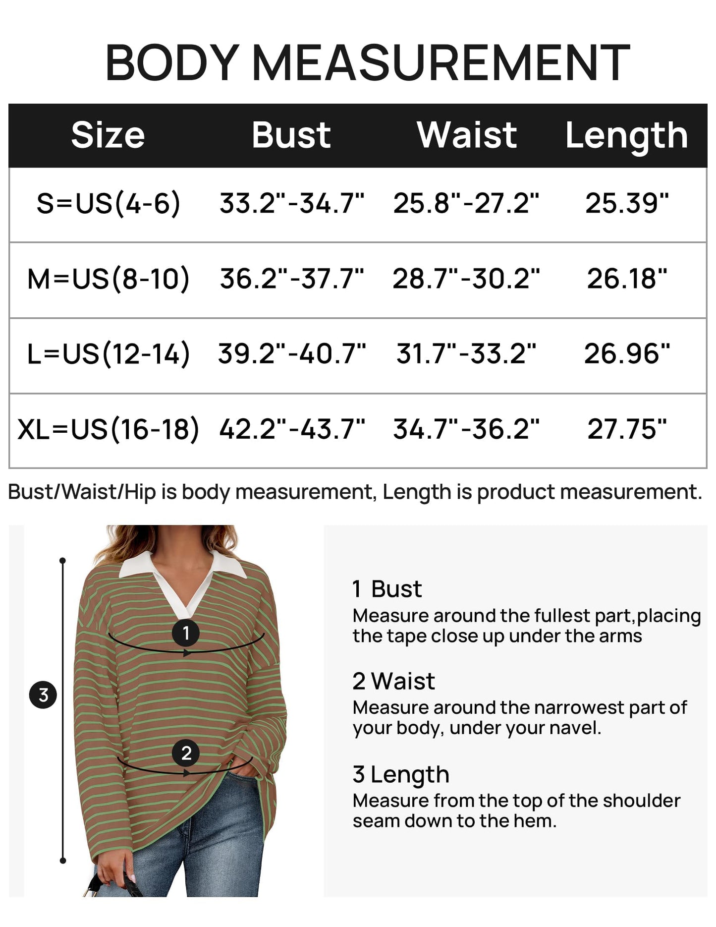 ZESICA Womens Striped Long Sleeve Shirts 2024 Casual V Neck Oversized Sweatshirt Loose Fit Tunic Tops Fall Blouses