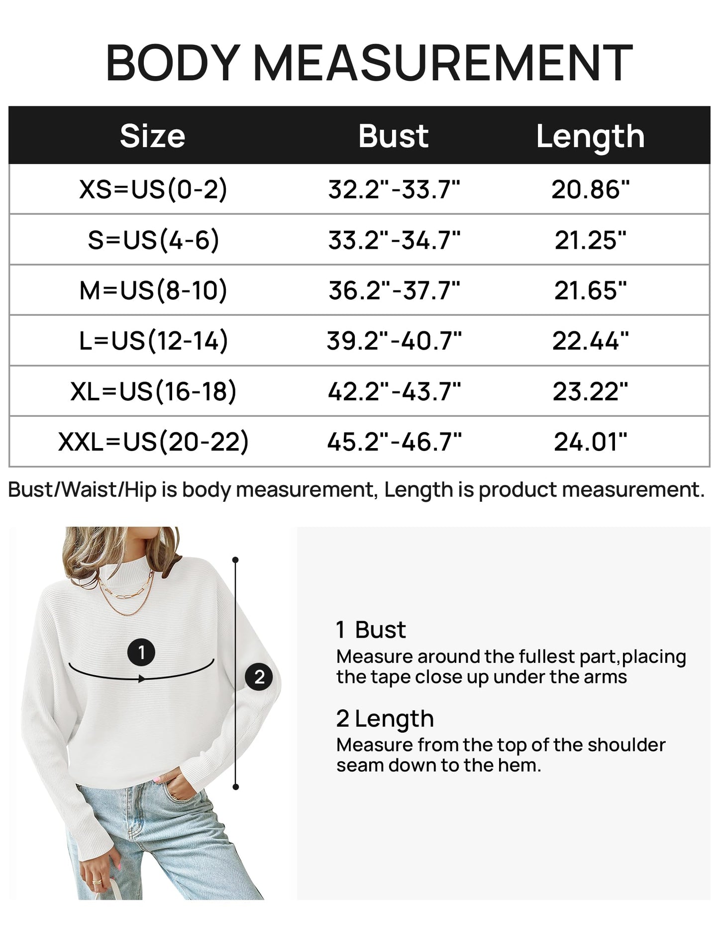 ZESICA Women's 2024 Fall Turtleneck Batwing Long Sleeve Ribbed Knit Casual Soft Pullover Sweater Jumper Top