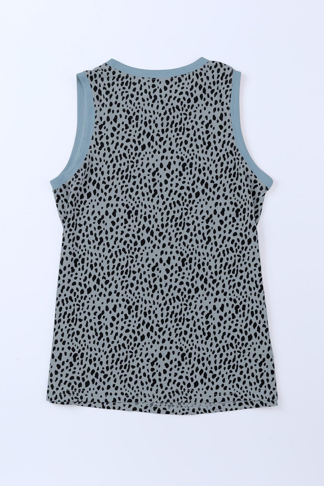 EVALESS Tank Top for Women Fashion Crewneck Sleeveless Clothing Trendy Polka Dots Tops Shirts Loose Fit Basic Tee Tshirts