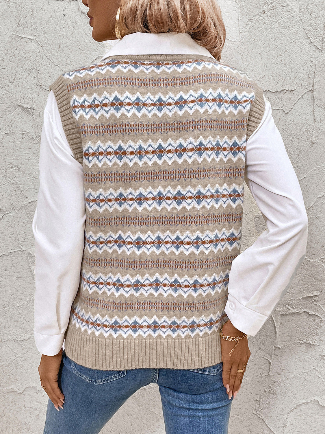 Perfee V-Neck Sweater Vest