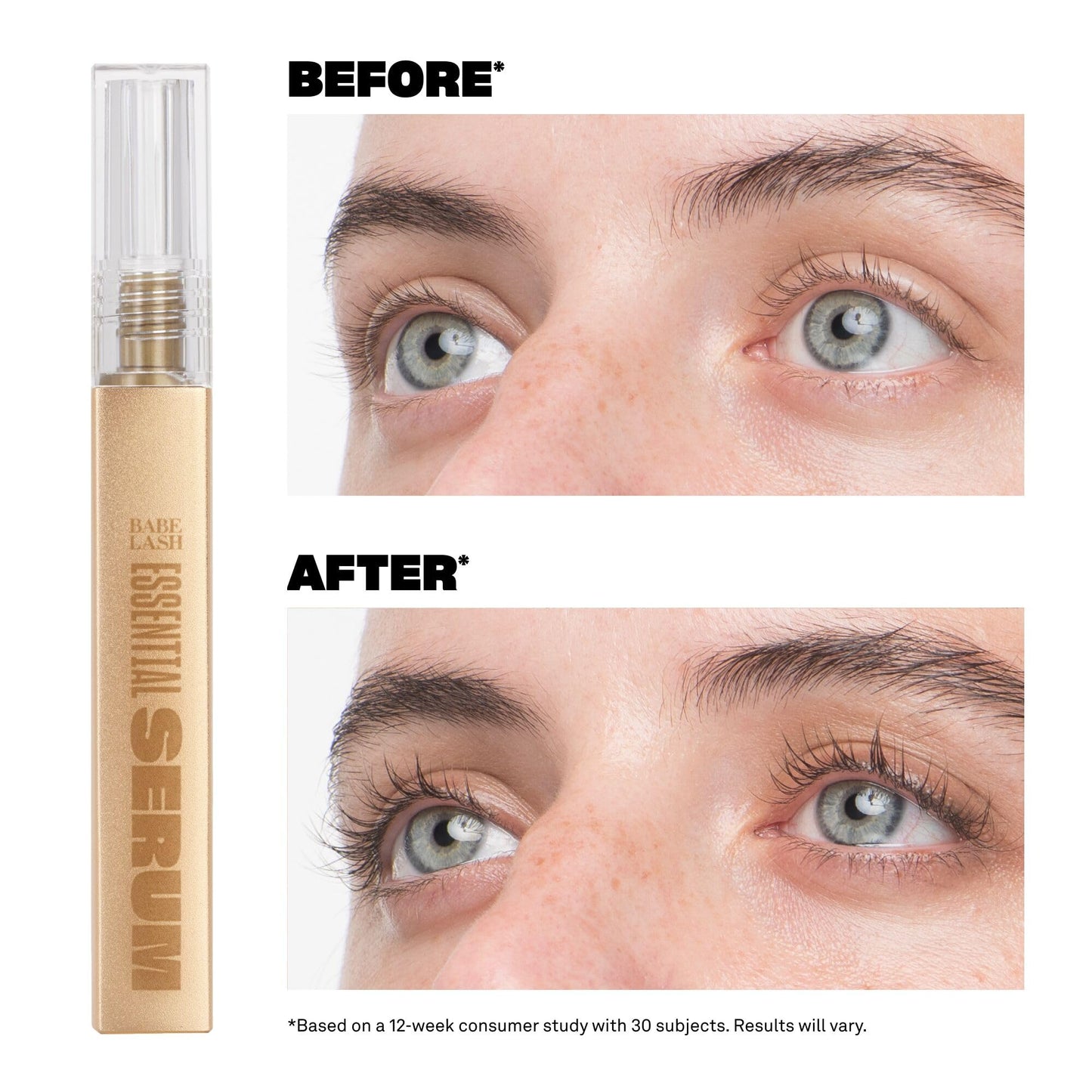 Babe Original Eyelash Serum - Fuller & Longer Looking Eyelashes, Advanced Lash Enhancing Treatment for Natural Lashes, Extensions & Eyebrows, Vegan & Cruelty-Free