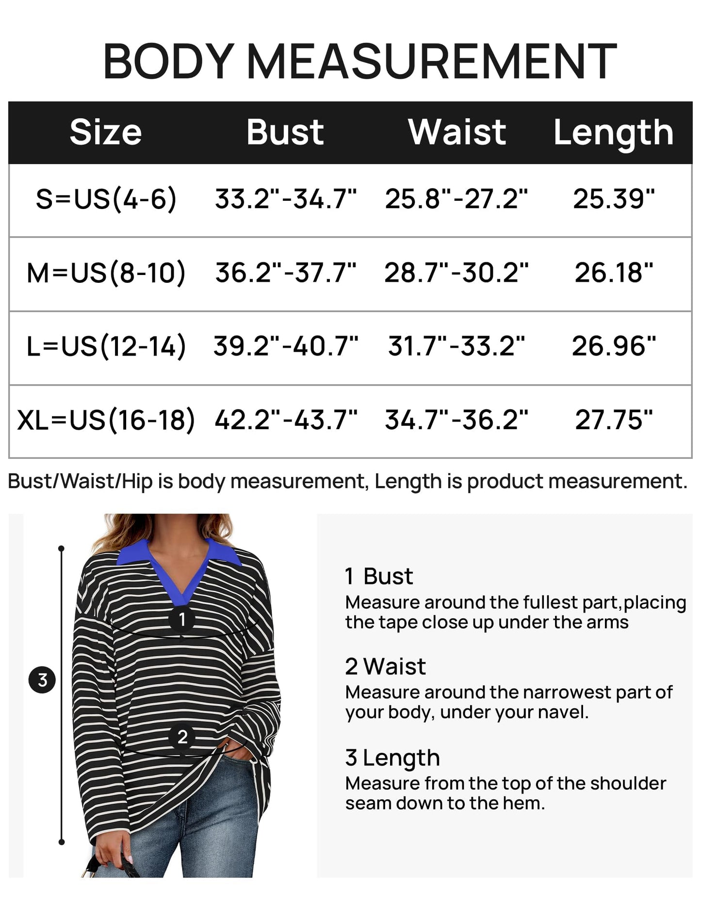 ZESICA Womens Striped Long Sleeve Shirts 2024 Casual V Neck Oversized Sweatshirt Loose Fit Tunic Tops Fall Blouses