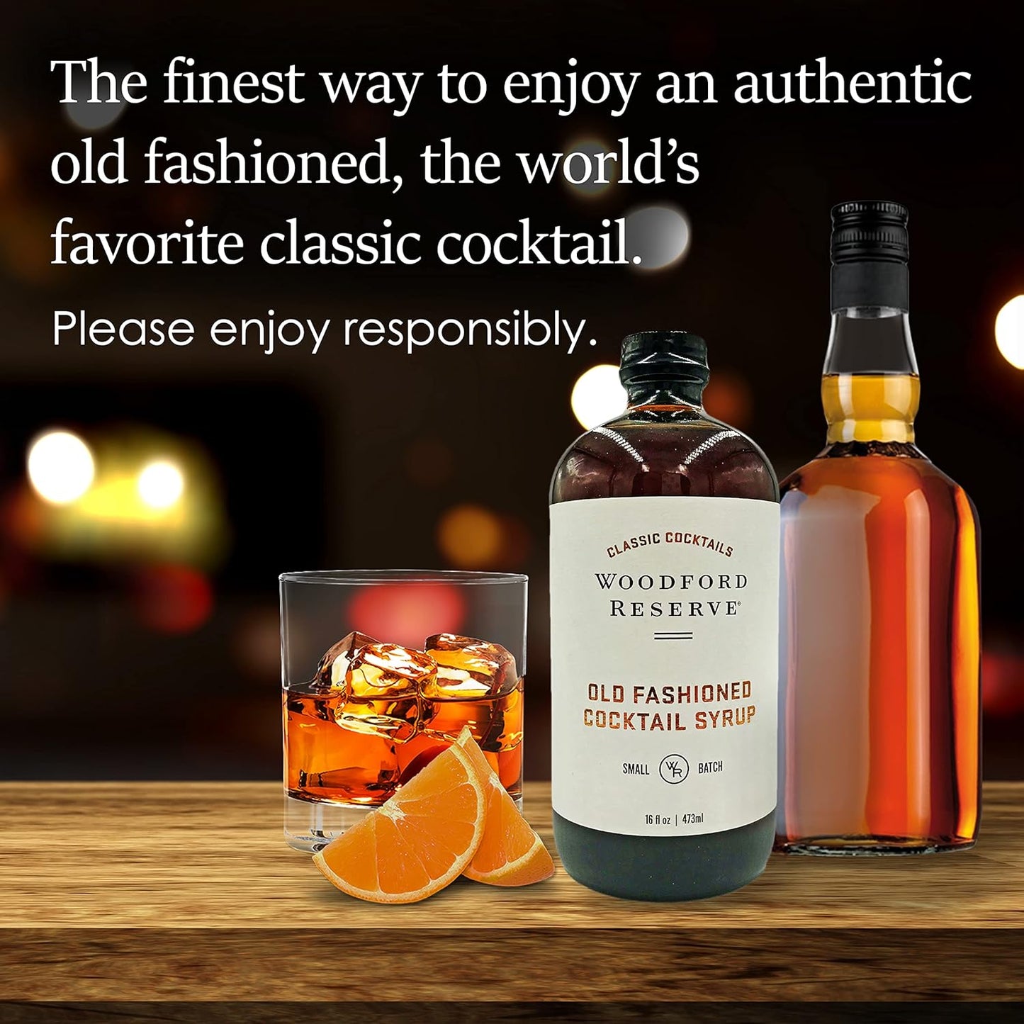 Woodford Reserve Old-Fashioned Cocktail Syrup, Cherry, Orange, Bitters Flavoured