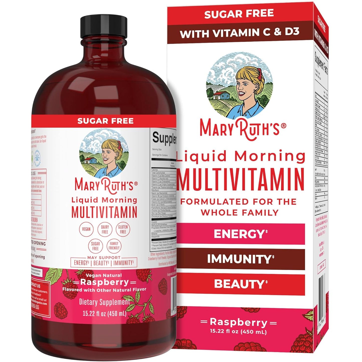 Multivitamin for Women Men & Kids | Vegan, Sugar Free | Womens Multivitamin & Multimineral | Vitamins for Women | Beauty & Energy Women's Multivitamin | Daily Multivitamins | Non-GMO | 32 Fl Oz